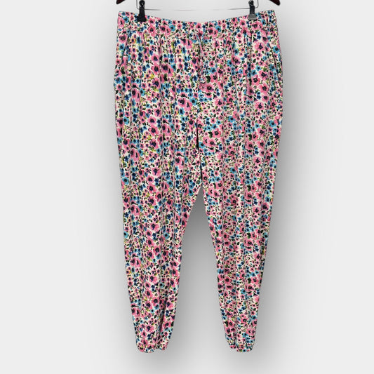 Floral Knit Jogger Pants