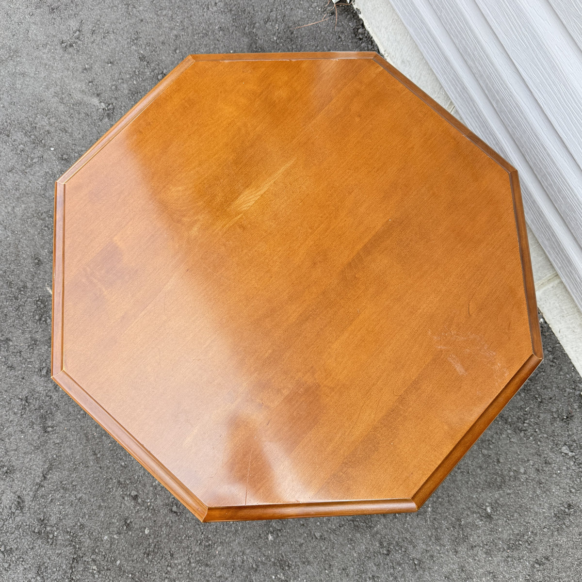 Octagon Storage End Table