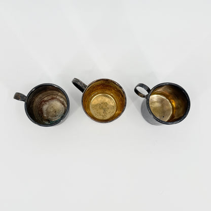 Vintage Silverplate Cup Set