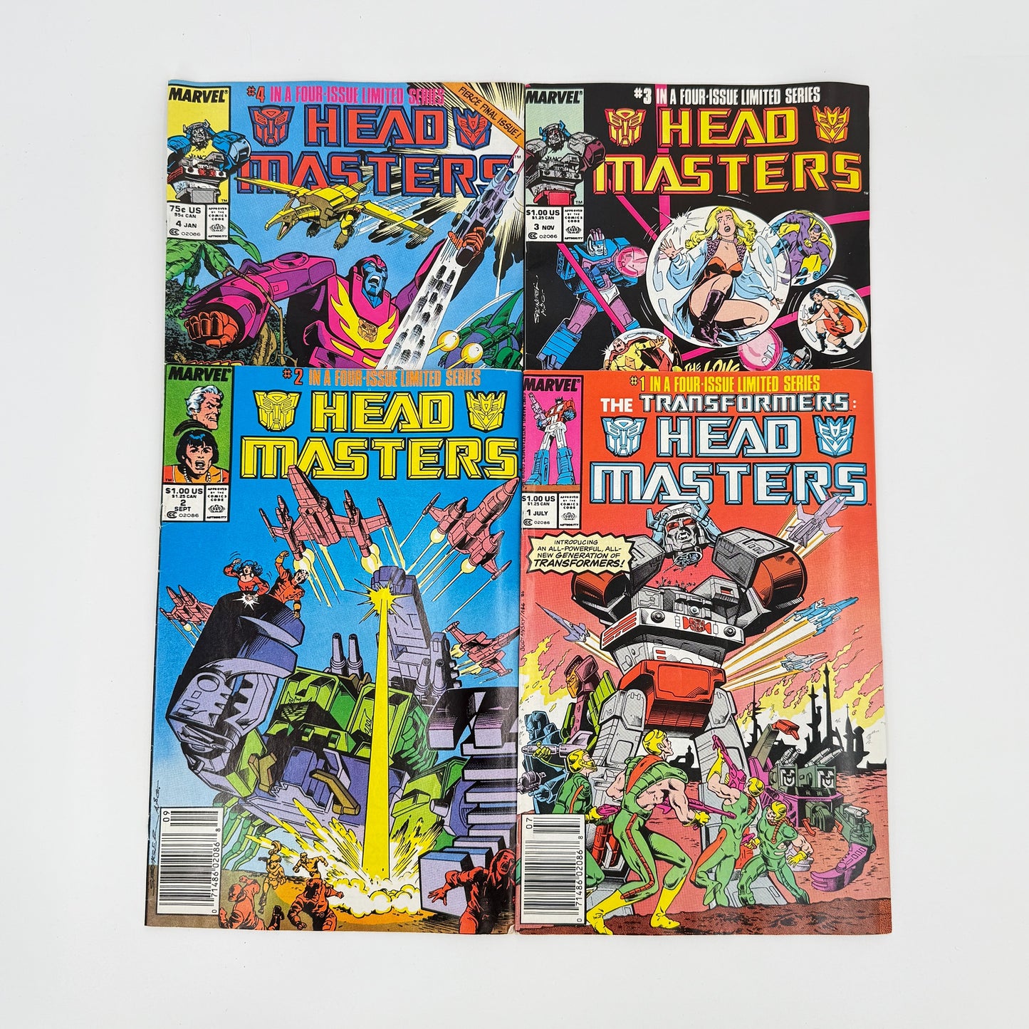 Transformers Headmasters #1-4