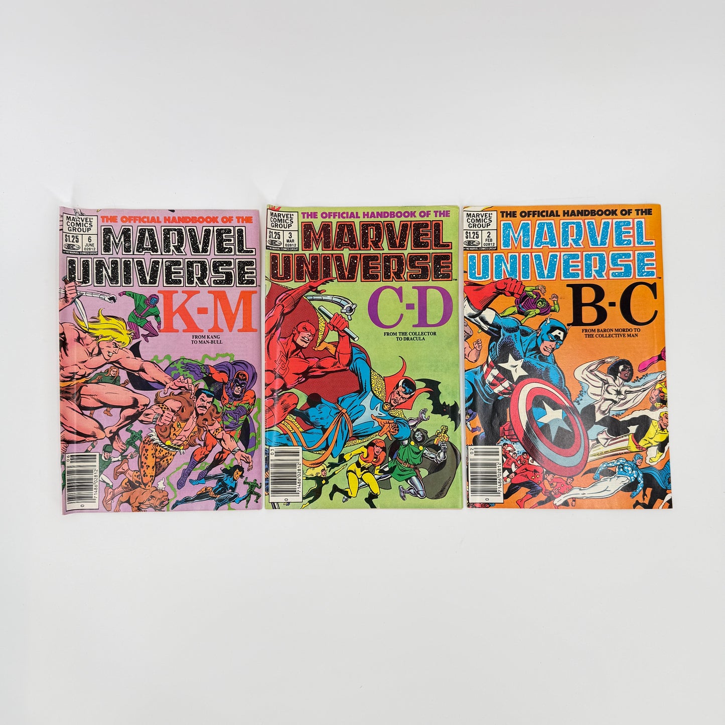 Marvel Handbook 1983 Lot
