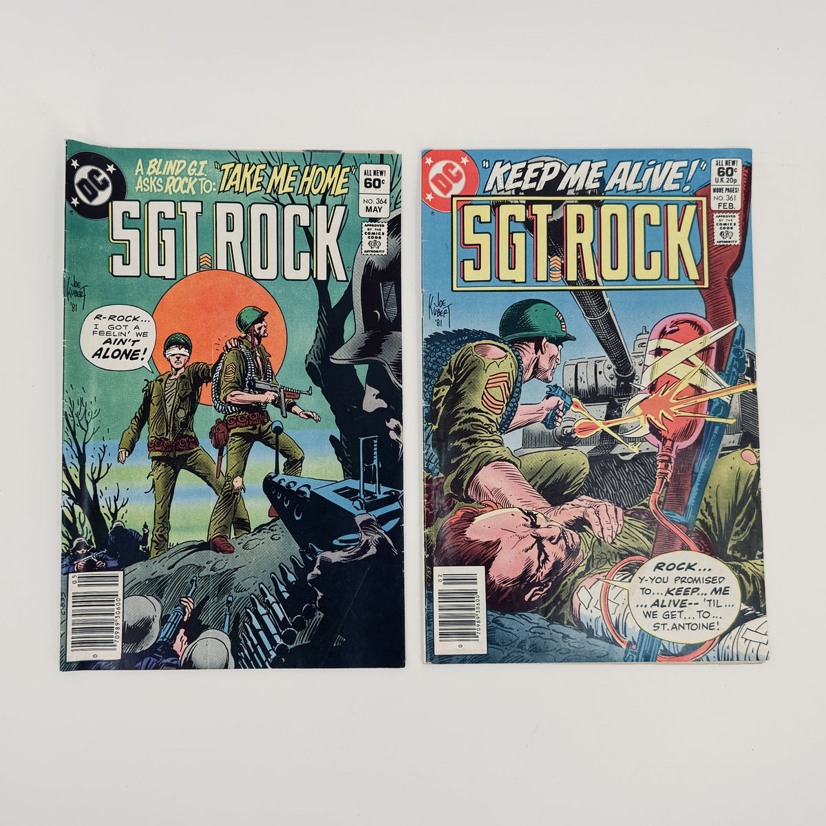 DC Sgt Rock #361 #364 #376 #400 Lot