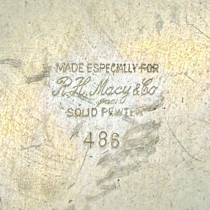 R.H. Macy Pewter Serving Dish