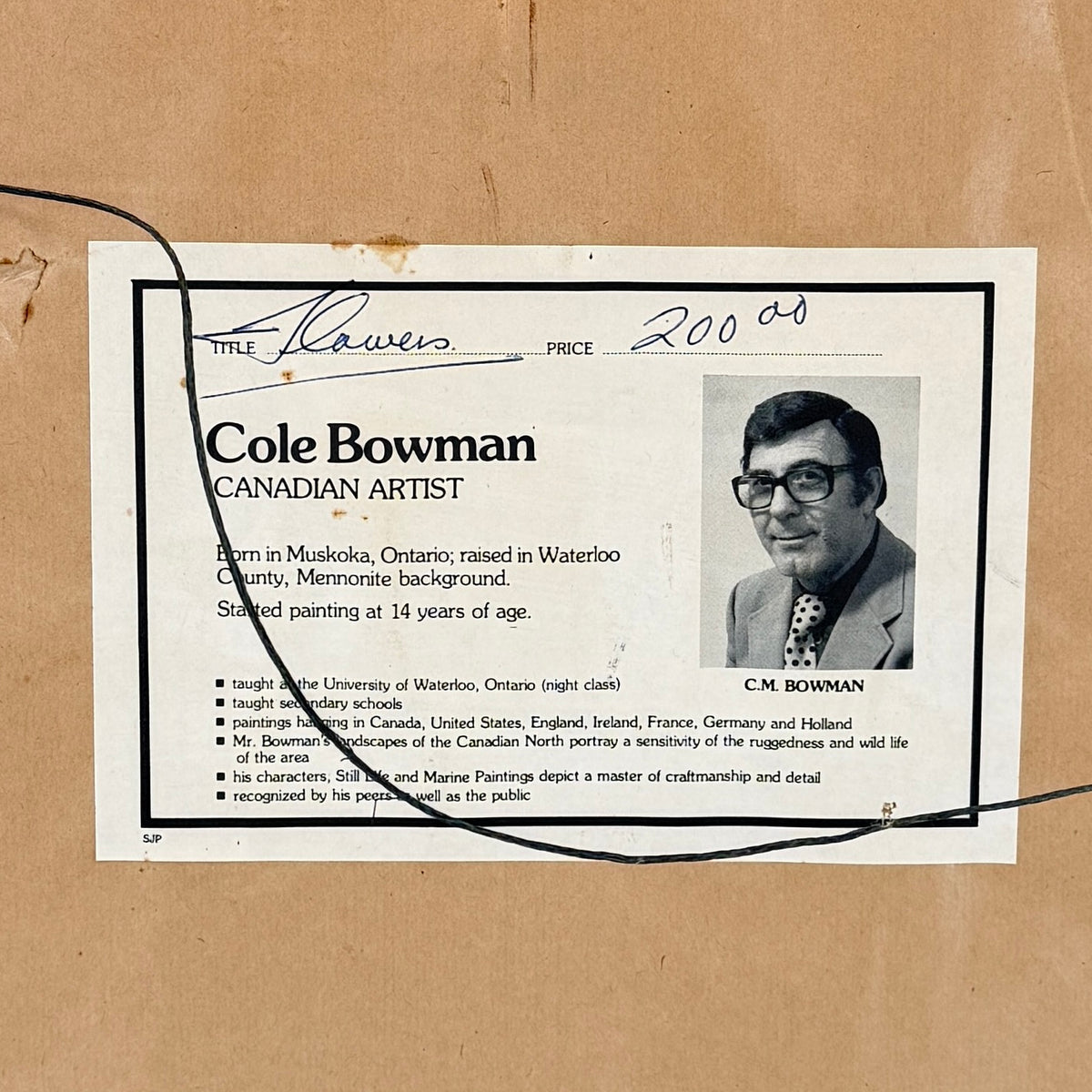 Cole Bowman Floral Painting
