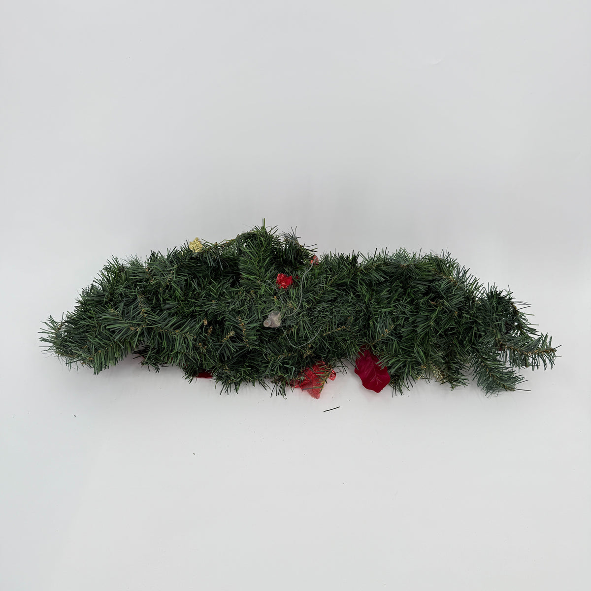 Christmas Poinsettia Swag Set