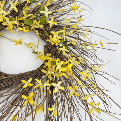 Yellow Forsythia Twig Wreath