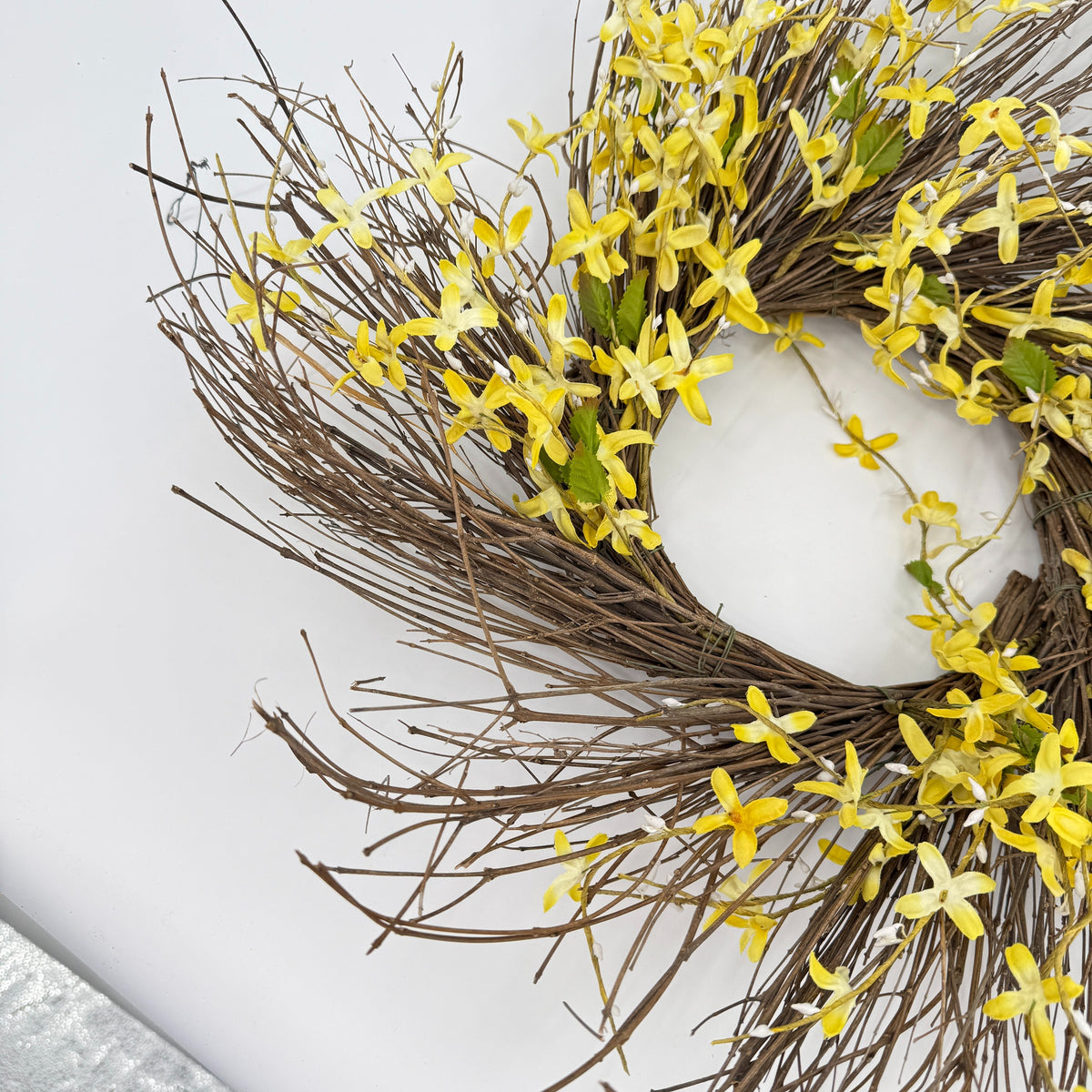 Yellow Forsythia Twig Wreath