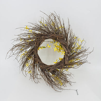 Yellow Forsythia Twig Wreath