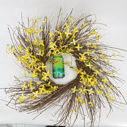 Yellow Forsythia Twig Wreath