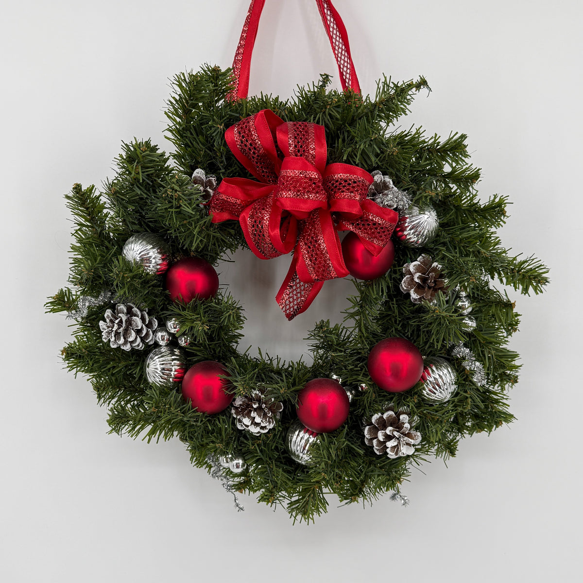 Christmas Ornament Pine Wreath