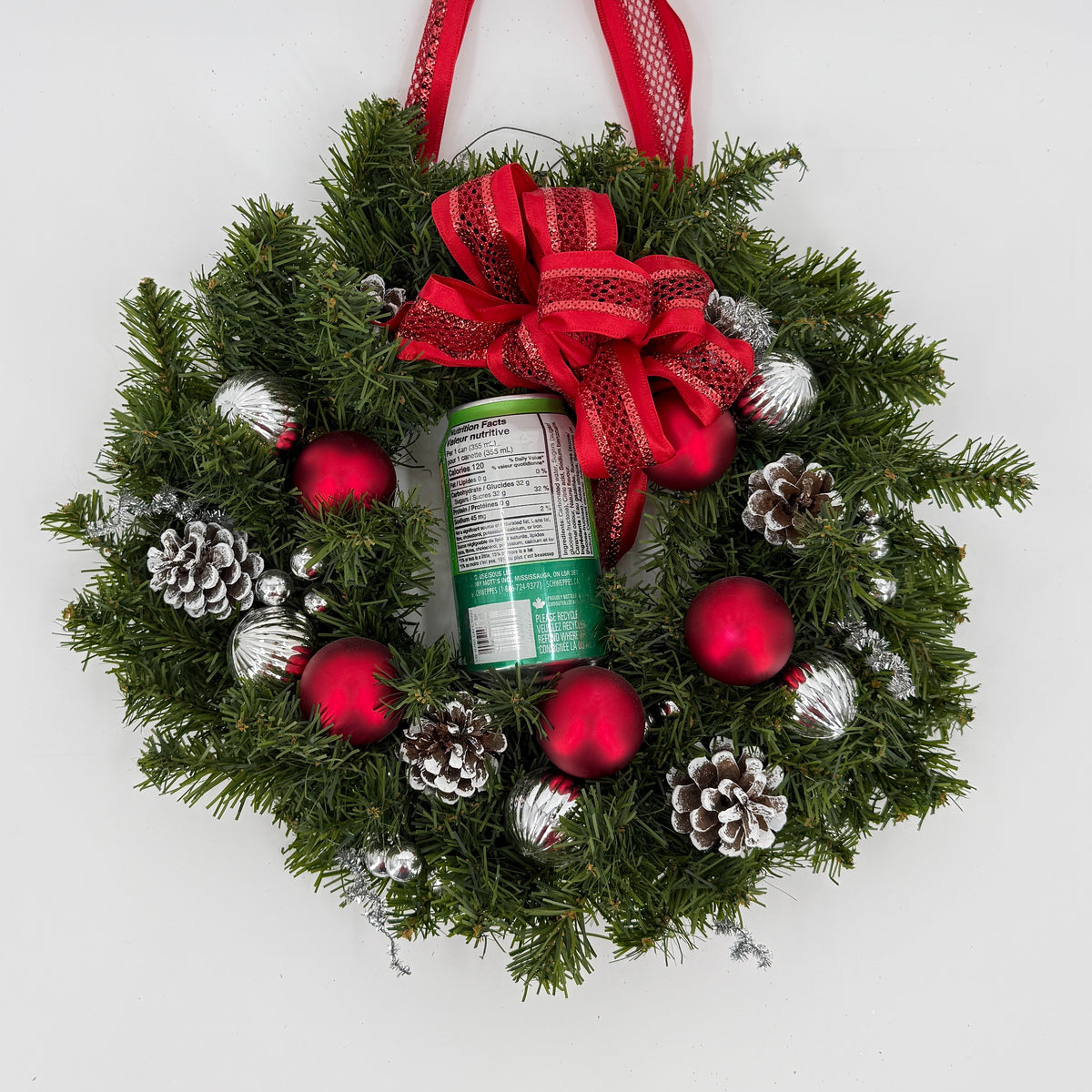 Christmas Ornament Pine Wreath