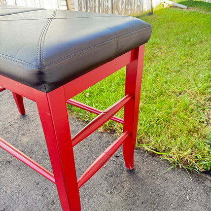 Double Seat Upholstered Bench
