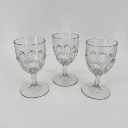 Pressed Glass Goblet Set