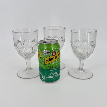 Pressed Glass Goblet Set