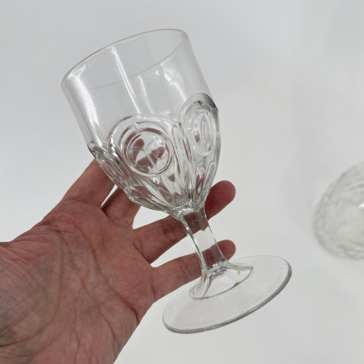 Pressed Glass Goblet Set