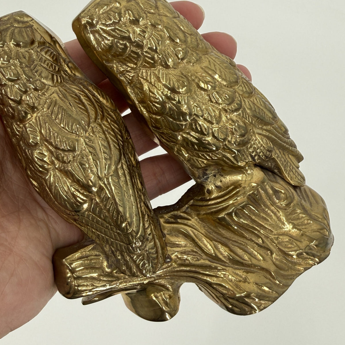 Solid Brass Owl Figurine