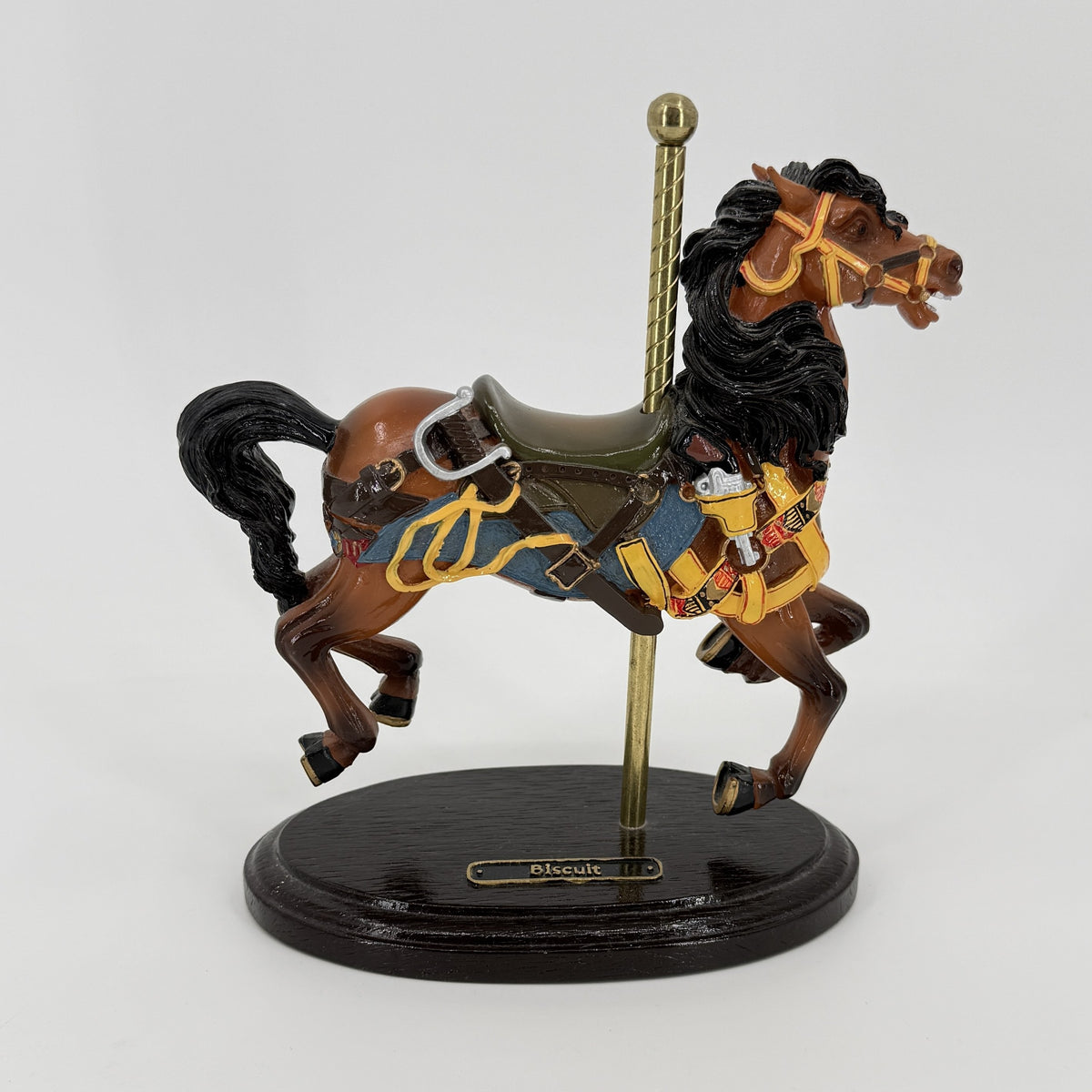 Biscuit Carousel Horse Figurine