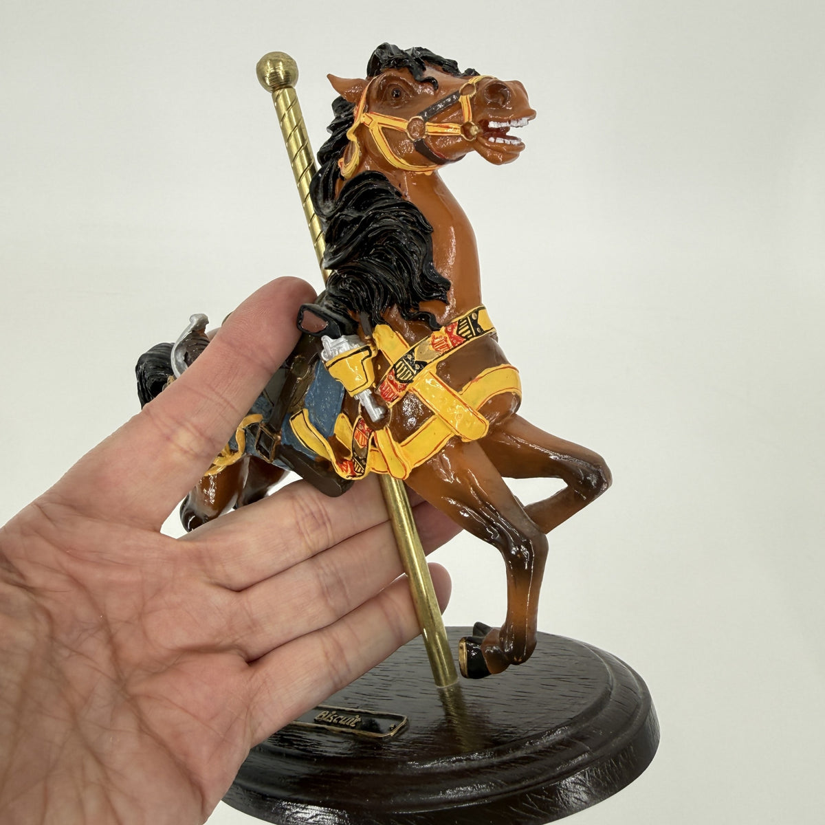Biscuit Carousel Horse Figurine