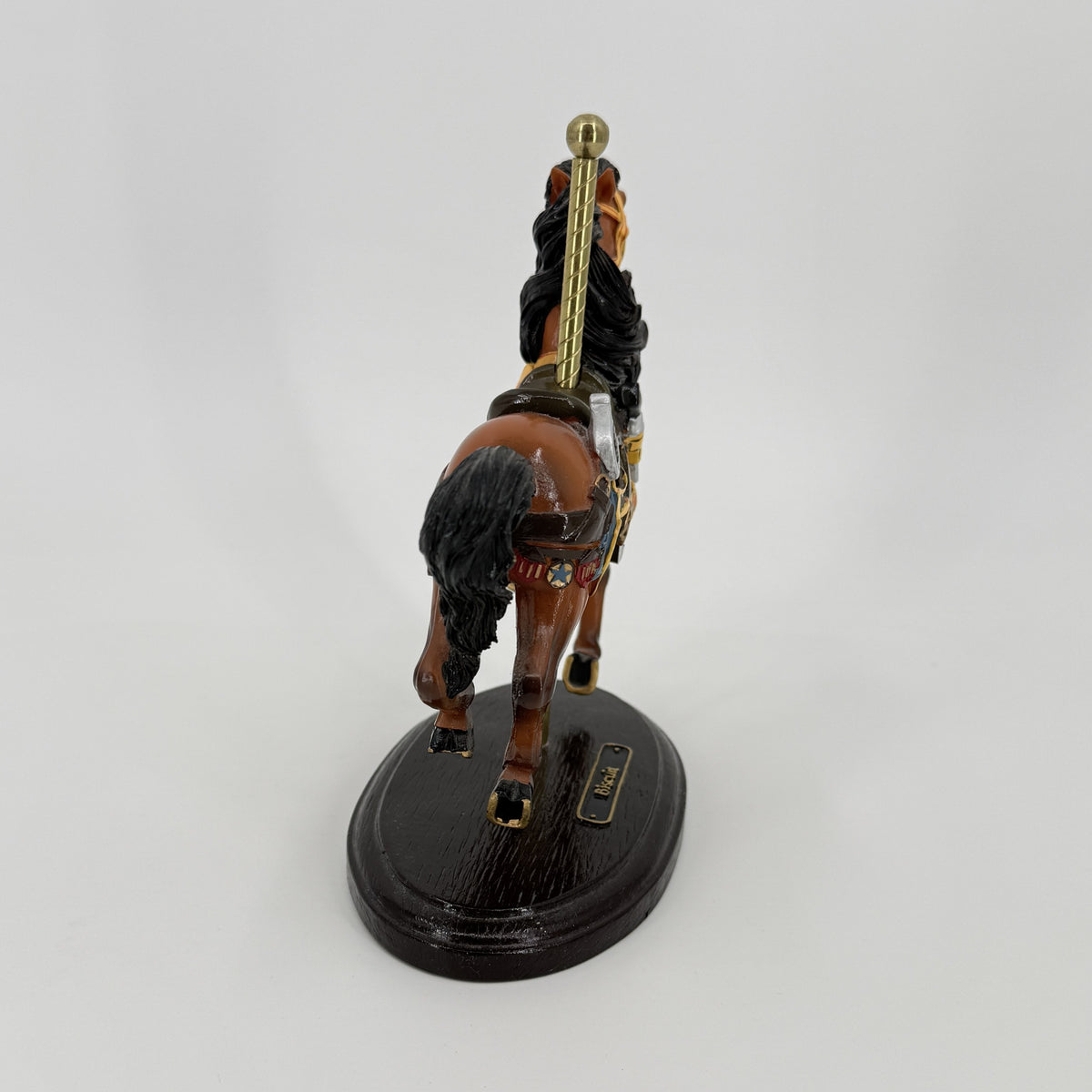 Biscuit Carousel Horse Figurine