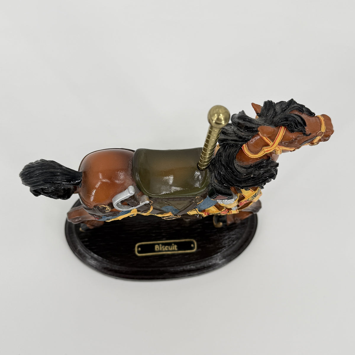 Biscuit Carousel Horse Figurine