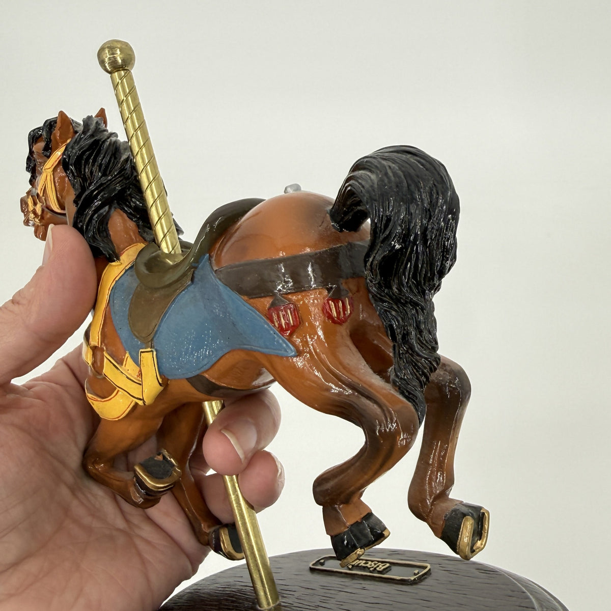 Biscuit Carousel Horse Figurine