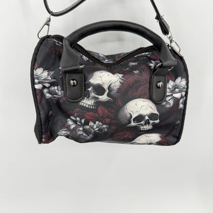Gothic Skull Floral Handbag