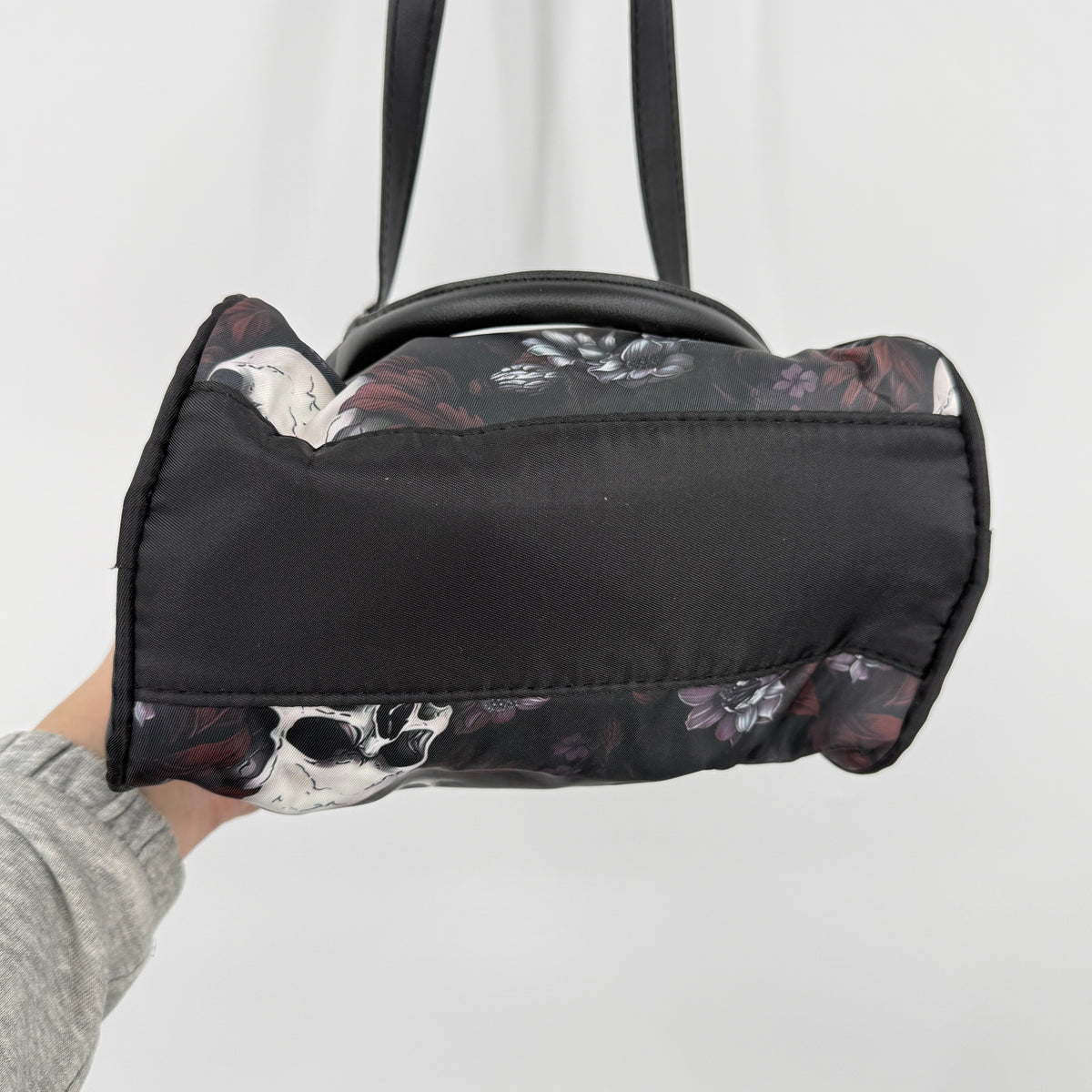 Gothic Skull Floral Handbag