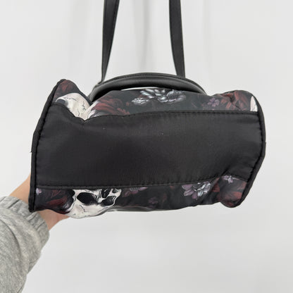 Gothic Skull Floral Handbag
