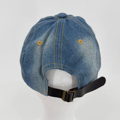 Rhinestone Crown Denim Cap