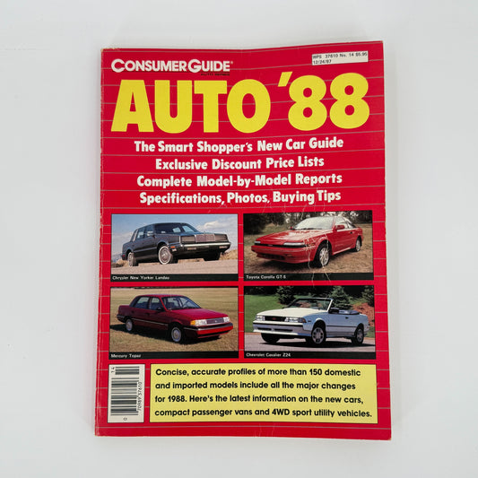Consumer Guide Auto 88