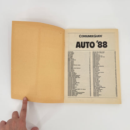 Consumer Guide Auto 88
