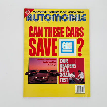Automobile Magazine July 1988