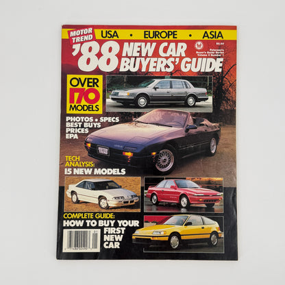 Motor Trend 1988 Car Guide