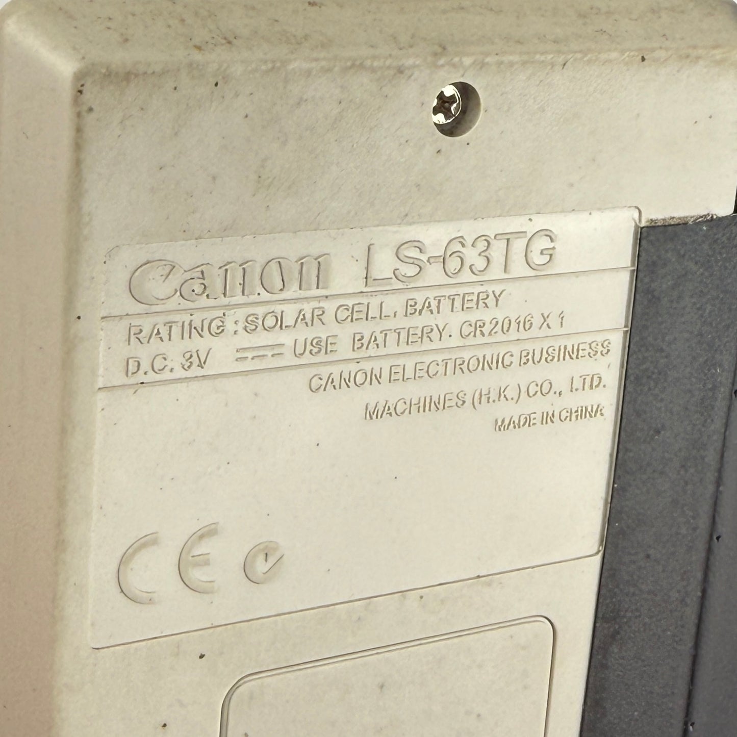 Canon LS-63TG Calculator
