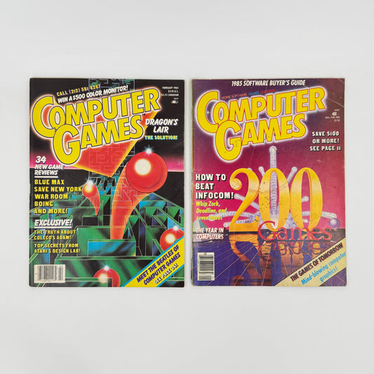 Computer Games Magazine Lot 1984 1985