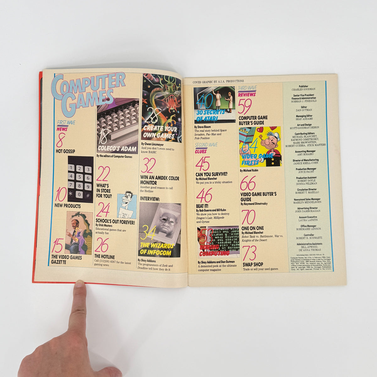 Computer Games Magazine Lot 1984 1985