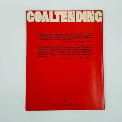 Jacques Plante Goaltending 1972