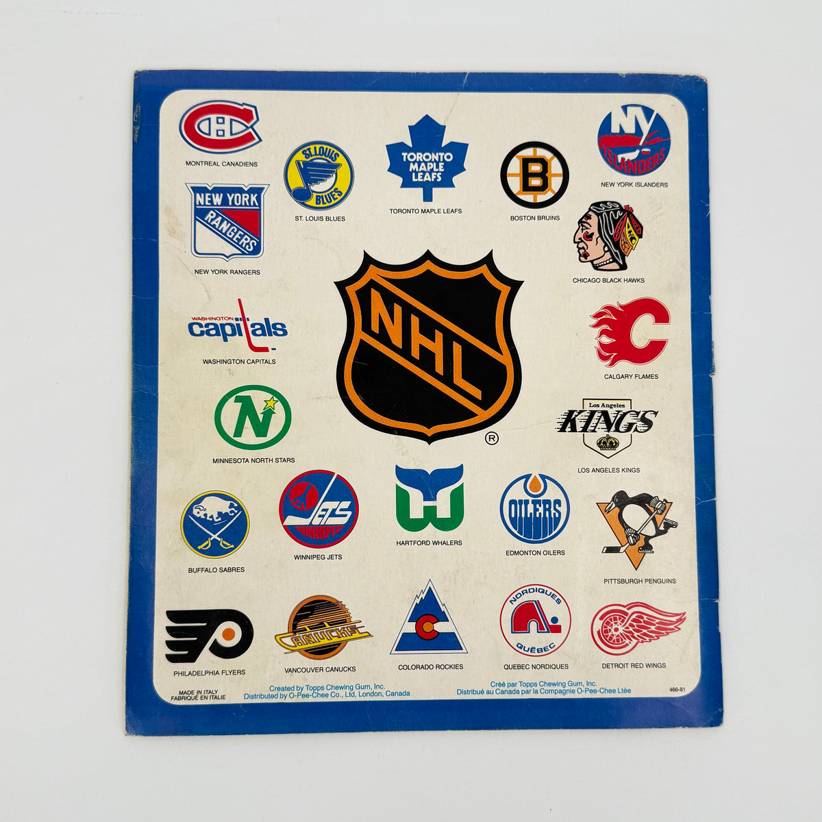 O-Pee-Chee 1981-82 NHL Album