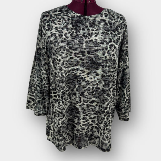 iyla sheer animal tunic