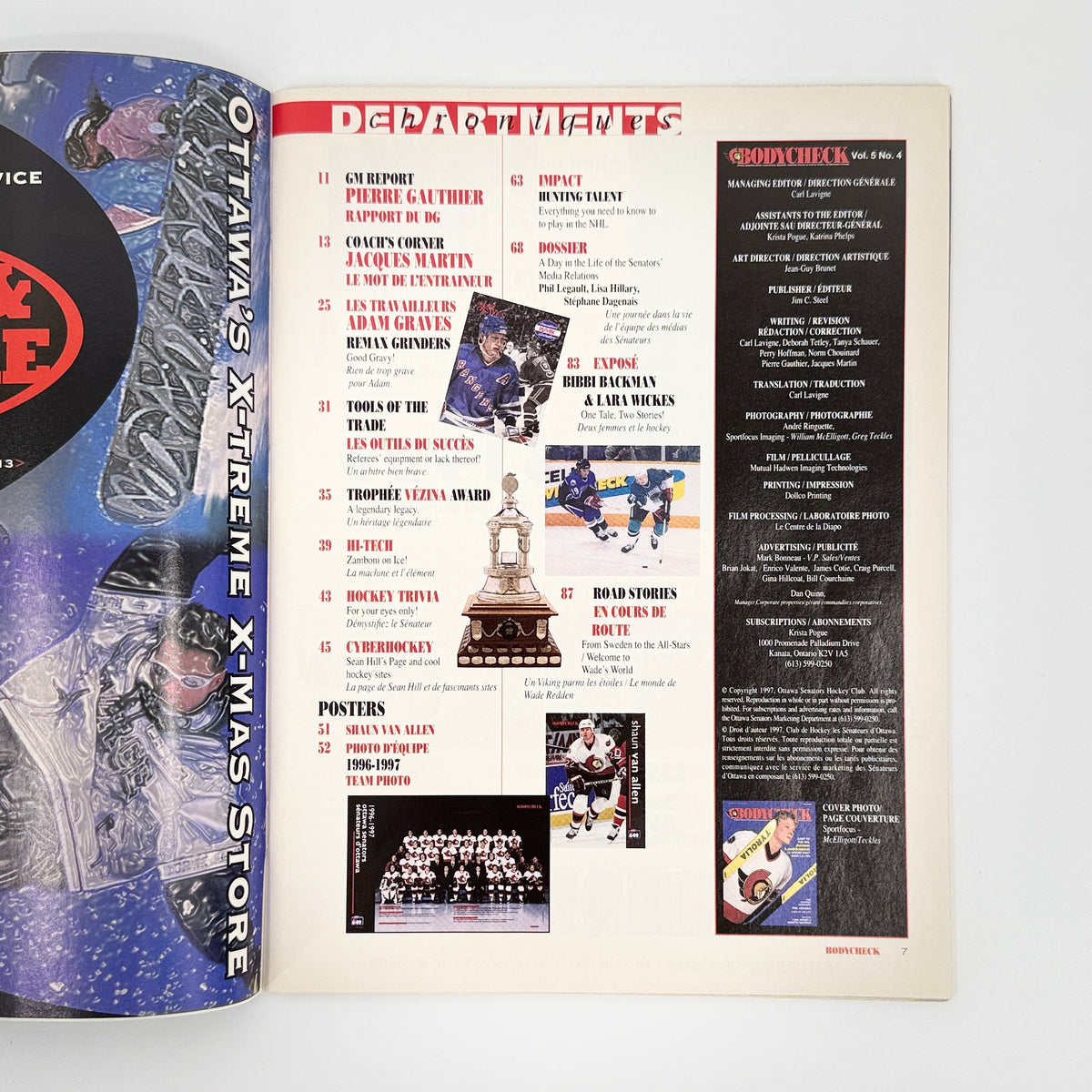 Ottawa Senators Magazine Program Lot