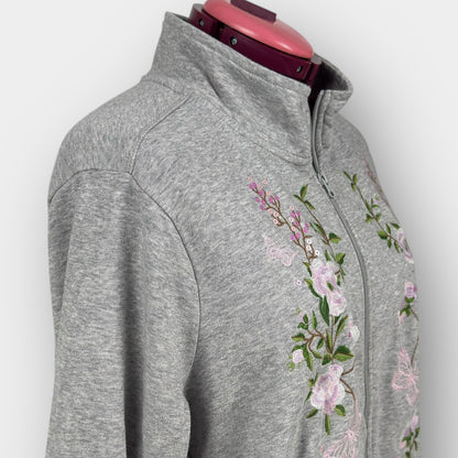 George embroidered zip jacket