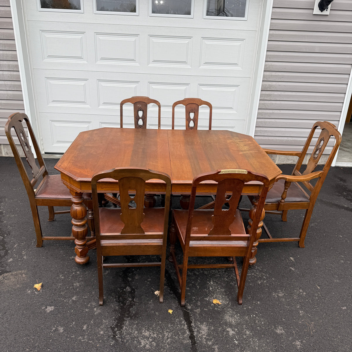 Vintage Gibbard Solid Walnut Dining Set