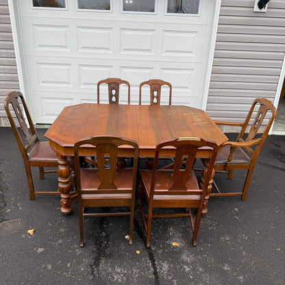 Vintage Gibbard Solid Walnut Dining Set