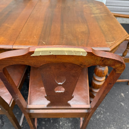 Vintage Gibbard Solid Walnut Dining Set