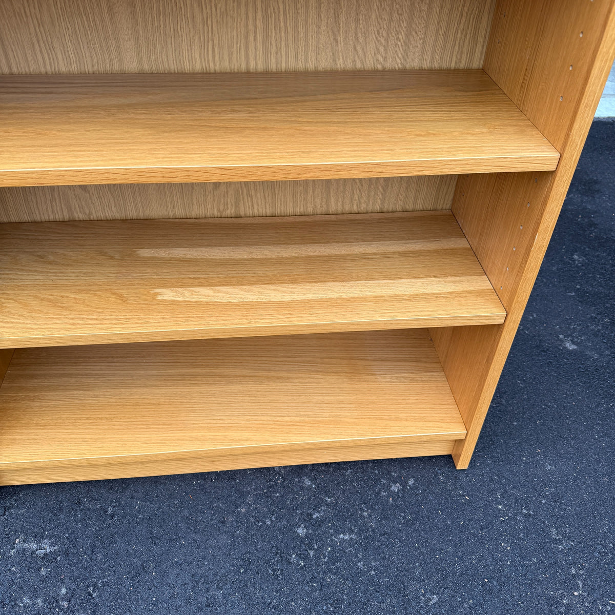 Oak Effect Adjustable Bookcase
