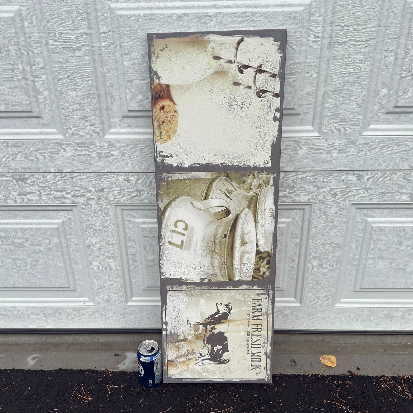 Farmhouse Milk Canvas Panel (35.5 x 12)
