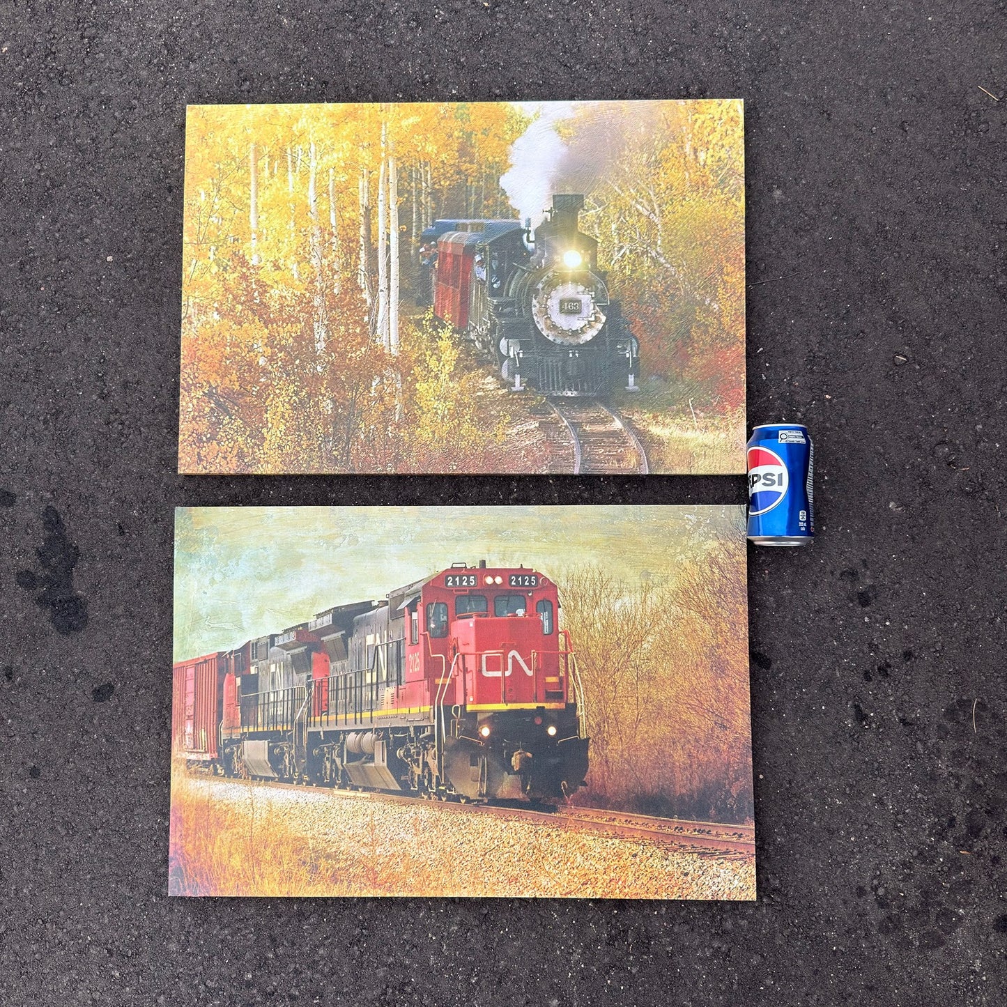LED Train Canvas Art (23.5 x 16)