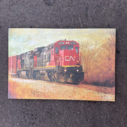 LED Train Canvas Art (23.5 x 16)