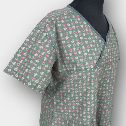 MOBB Mock Wrap Scrub Top (S/M)