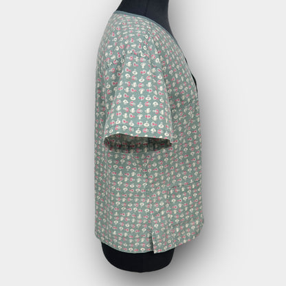 MOBB Mock Wrap Scrub Top (S/M)